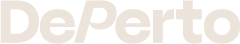 DePerto wordmark cream
