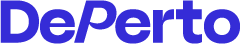 DePerto wordmark blue